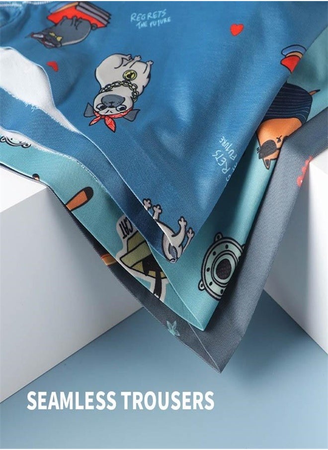 MIIOW - 3Pcs  Men Underwear Boxers Shorts Animal Print Boxershorts Cotton Man Boxer Soft Male Panties Breathable Trunks - Image 1