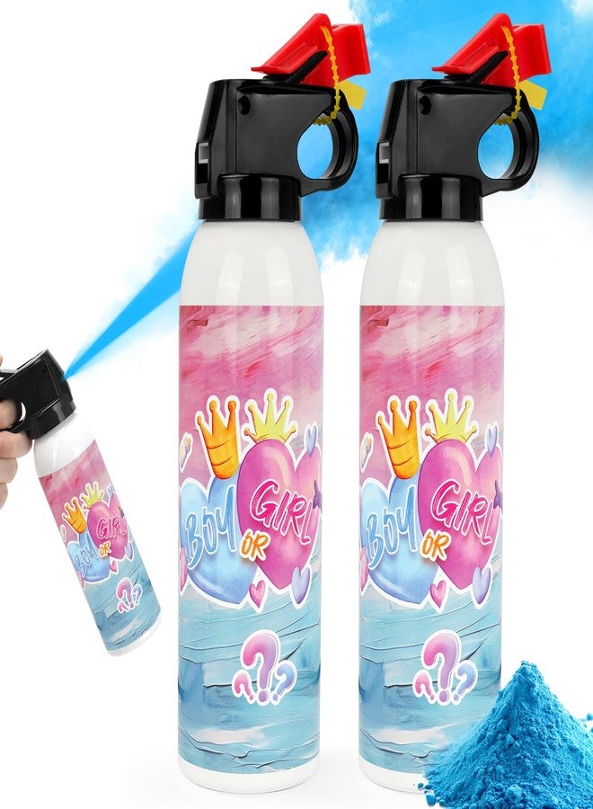 WITOROR Gender Reveal Fire Extinguisher, 2 Pack Gender Reveal Ideas Gender Reveal Party Decorations Baby Girl Boy Reveal Party Ideas Gender Reveal Decor (Blue, Small) - Image 1