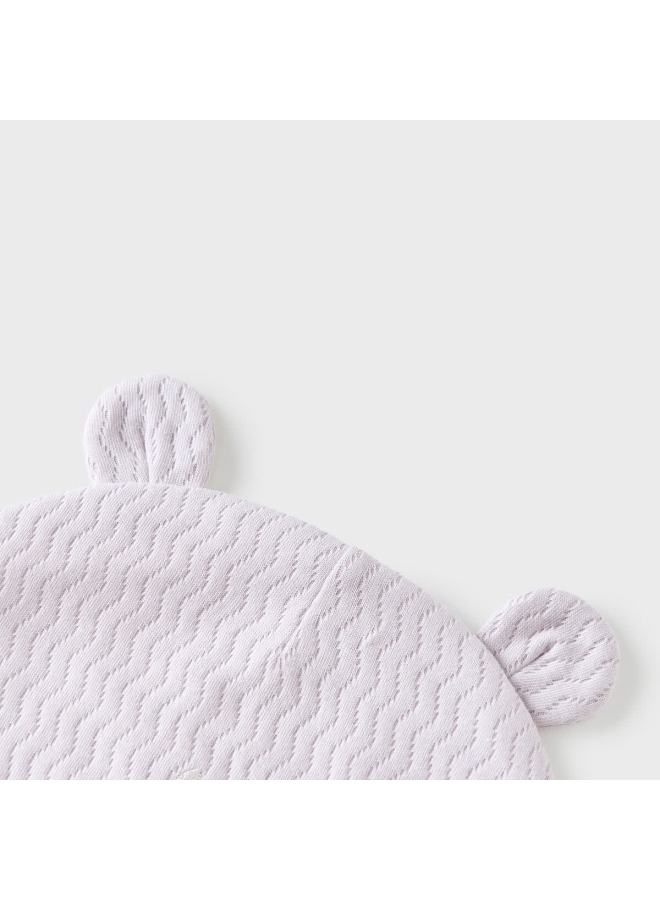 Tongtai Baby Hat Pure Cotton Newborn Double Layer Soft Cap Windproof 0-3 Months Purple - Image 2