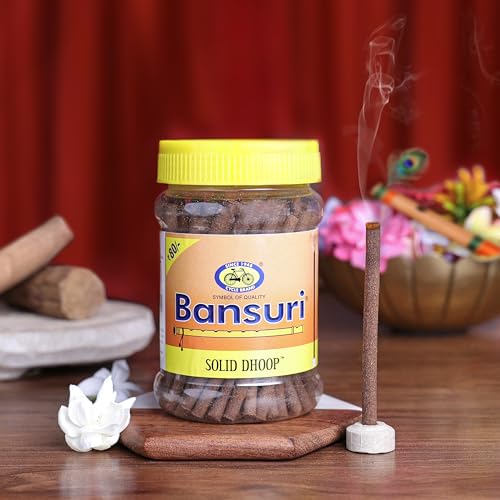 Cycle Pure Bansuri Bambooless Dhoop Sticks for Pooja | 100g Each, Pack of 4 | Chandan, Guggal, Loban, Rose Fragrances | Handcrafted Dhoop Batti for Pooja, Meditation, and Daily Use - Image 3