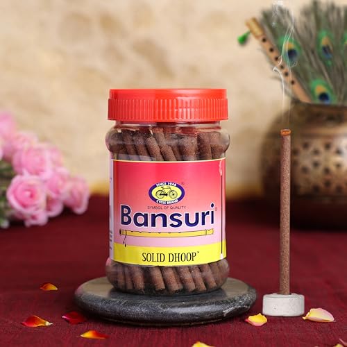 Cycle Pure Bansuri Bambooless Dhoop Sticks for Pooja | 100g Each, Pack of 4 | Chandan, Guggal, Loban, Rose Fragrances | Handcrafted Dhoop Batti for Pooja, Meditation, and Daily Use - Image 4