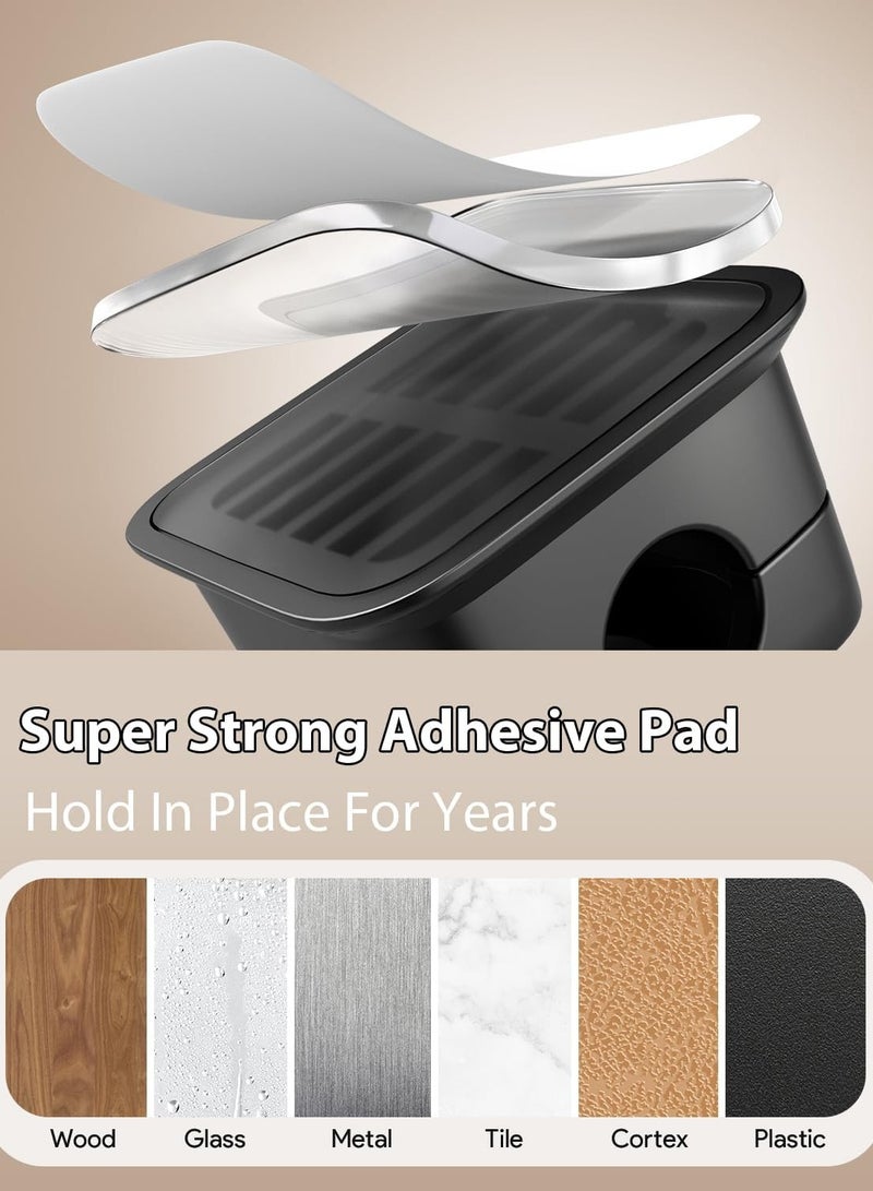 OHAHO 6 Pack Magnetic Cord Organizer - Adjustable Cable Clips for Desk Nightstand Wall & Car | Strong Adhesive Wire Holder for Phone Computer & Office Cable Management Durable Cord Holder for Home Use - Image 4