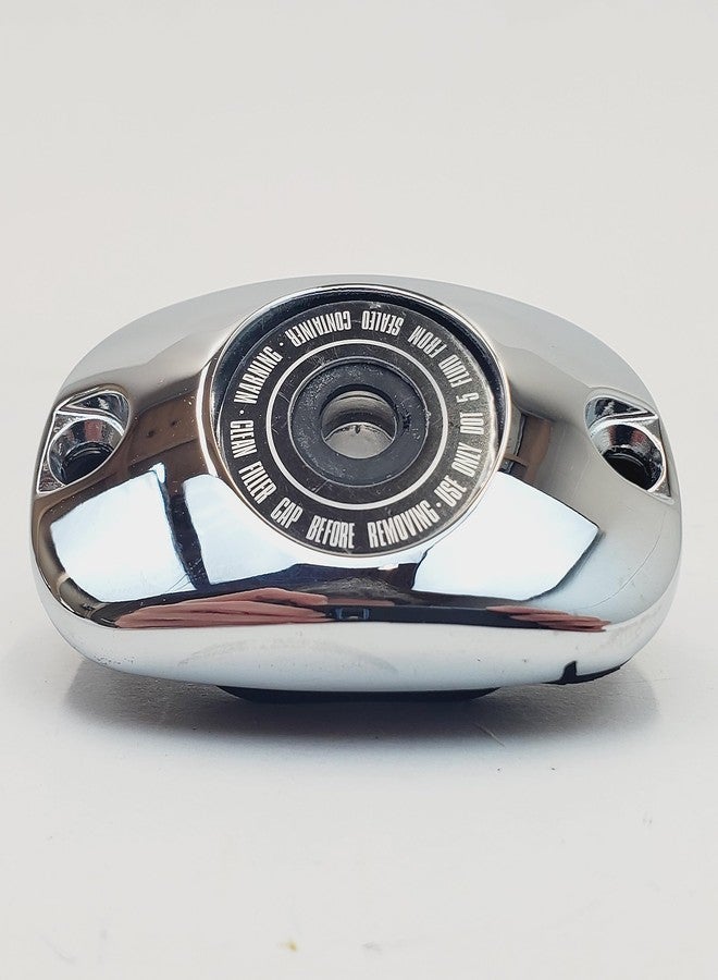 Billet Proof Designs Rear Brake Master Cylinder Chrome Cover for 1999-2004 Harley Electra Glide, Road Glide, Road King Touring Models & 1999-2005 Harley Softail Models HD# 45057-99 - Image 2