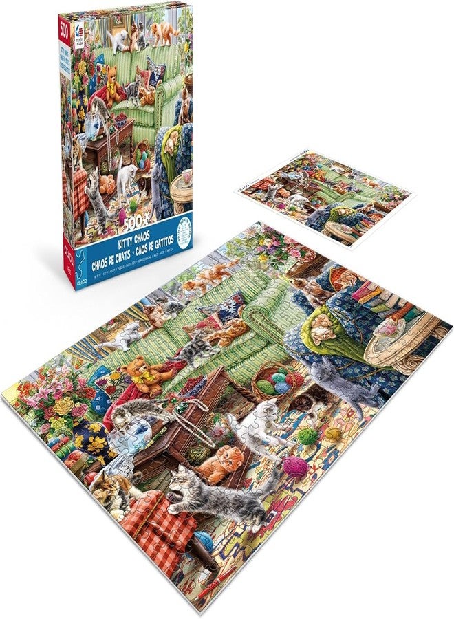 Ceaco - Paws Gone Wild - Kitty Chaos - 500 Piece Jigsaw Puzzle - Image 4