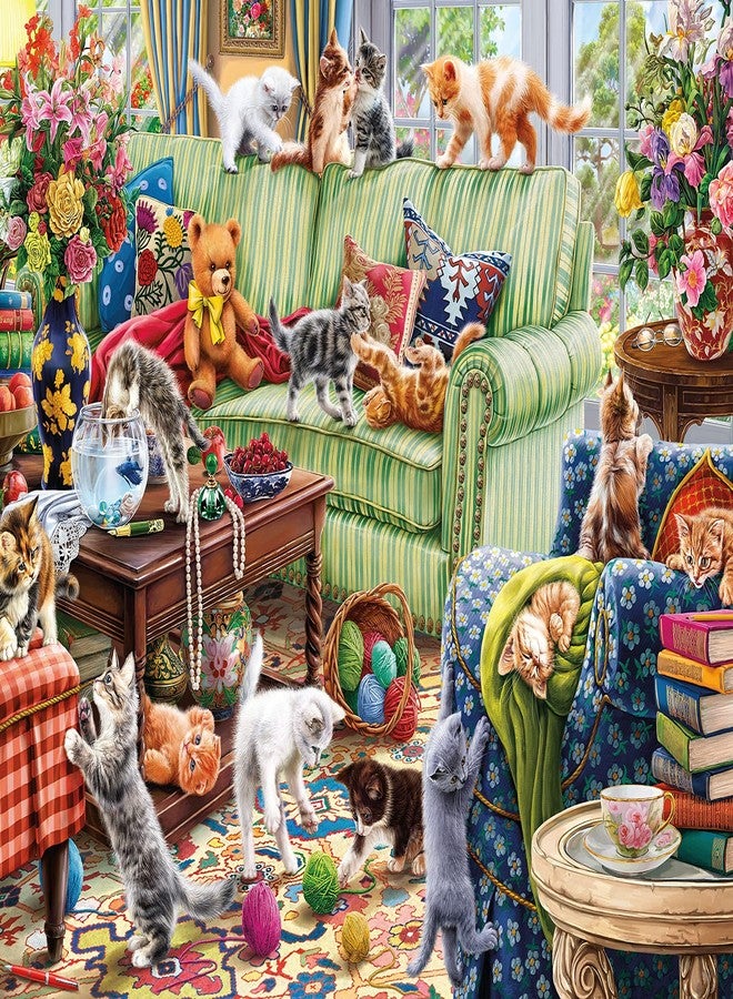 Ceaco - Paws Gone Wild - Kitty Chaos - 500 Piece Jigsaw Puzzle - Image 2