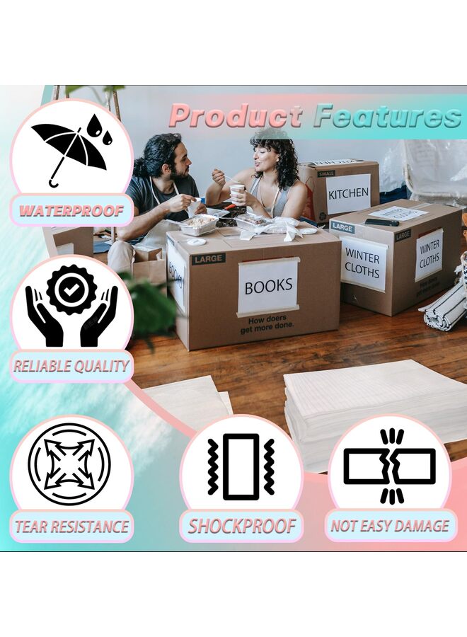 100 Pack Foam Pouches for Packing Dishes – Cushion Foam Sleeves for Moving, Plate & Glass Protector, Dish Packing Supplies, Durable Sheets for Safe Transport(8x12x0.04 inch) - Image 5