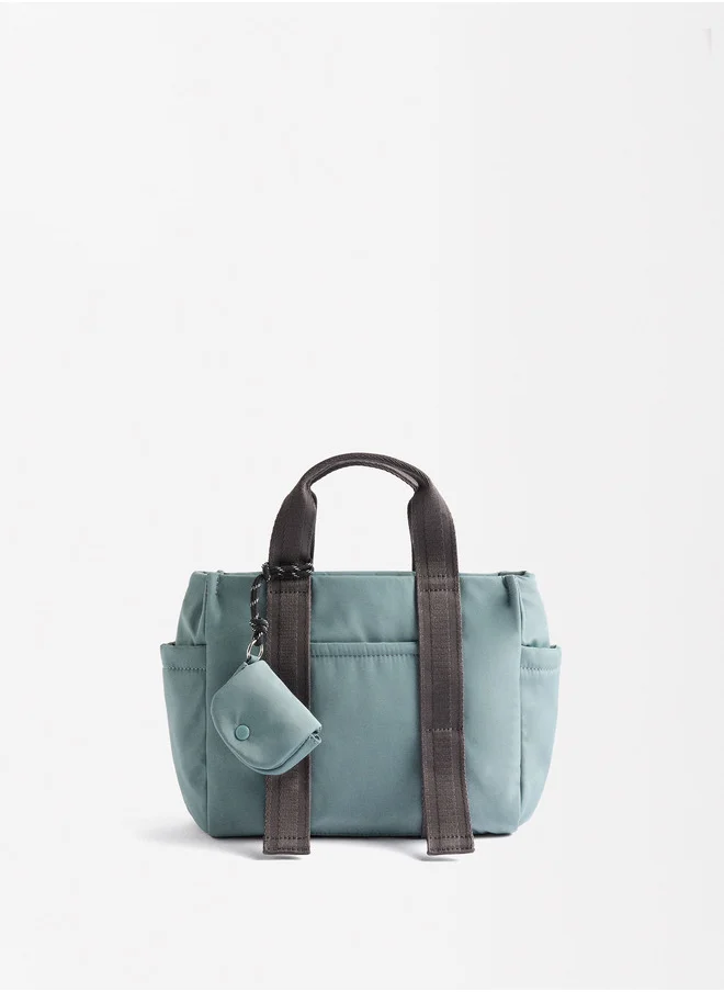 PARFOIS Nylon Tote Bag With Pendant