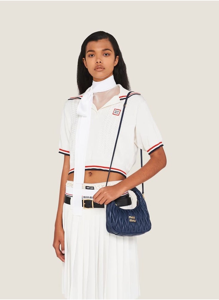 MIU - MIU Wander nappa leather hobo Shoulder Bag - Image 1