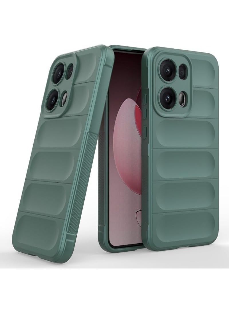 GOLDEN MASK Compatible With Oppo Reno13 Pro Magic Case ShockProof (Green)