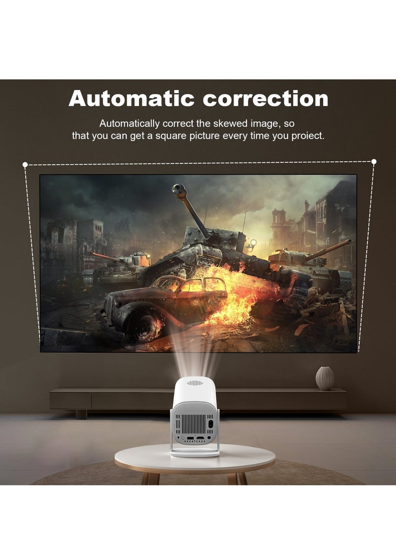 Gasin Smart Android Projector with HDMI-IN – Allwinner H713 CPU, 1GB+8GB, Android 11, 200 Lumens, 720P HD, Dual-Band WiFi 2.4G/5G, Bluetooth  - Image 3