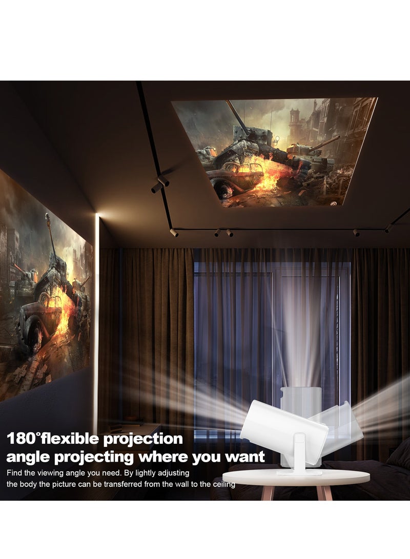 Gasin Smart Android Projector with HDMI-IN – Allwinner H713 CPU, 1GB+8GB, Android 11, 200 Lumens, 720P HD, Dual-Band WiFi 2.4G/5G, Bluetooth  - Image 4