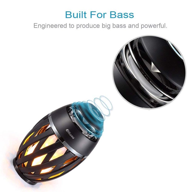 DiKaou Gifts for Men, Him, Outdoor Bluetooth Speaker, Unique Gifts for Men Him Dad, Wireless Speaker Waterproof with Torch Light, BT5.0 with HD Audio and Enhance Bass, Birthdays Gifts for Men Her Women - Image 4