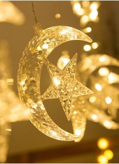 Salla Moon Star Curtain LED Lights Ramadan Décor 2.5M  - Image 5