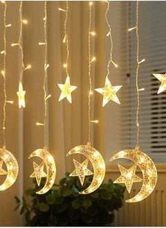 Salla Moon Star Curtain LED Lights Ramadan Décor 2.5M  - Image 2