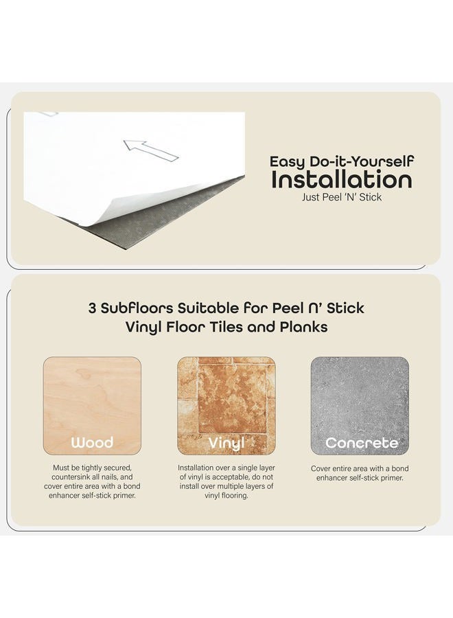 Achim Home Furnishings Nexus Self Adhesive 12-Inch Vinyl Floor Tiles, 20 Tiles - 12" x 12", Mosaic Slate Pattern - Peel & Stick, DIY Flooring for Kitchen, Dining Room, Bedrooms & Bathrooms by Decor - Image 4