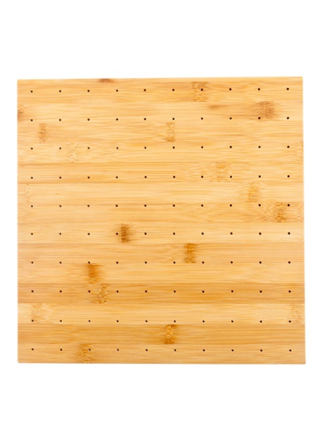 Restaurantware 12 x 12 x 1 Inch Pick Stand, 1 Sturdy Skewer Holder - With 20 Slots, Sustainable, Bamboo Pick Holder, For Buffets, Banquets, Or Catering Events, Party Supplies - Image 1