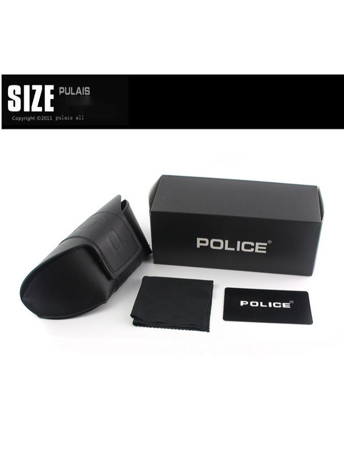 POLICE Men Driving Polarized Sunglasses with UV 400 Protection Sun Glasses Black Gold  - Image 4