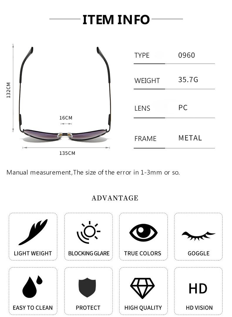 POLICE Men Driving Polarized Sunglasses with UV 400 Protection Sun Glasses Black Gold  - Image 3