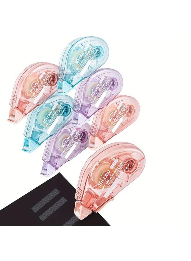 6pcs Double Sided Tape Roller 26ft x 0 31in Adhesive Runner for Scrapbooking Crafts Gift Wrapping - Image 3