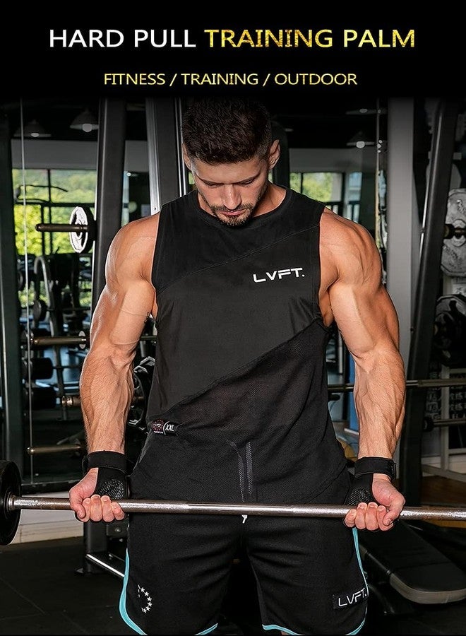 BROGBUS Neoprene Weight Lifting Workout Gym Gloves With Wrist Support For Men And Women (Medium, Black) - Image 4