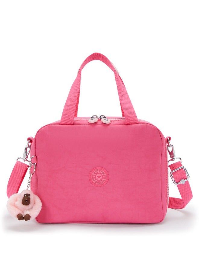 kipling Miyo Happy Pink C Large Lunch Bag With Trolley Sleeve  - Image 1