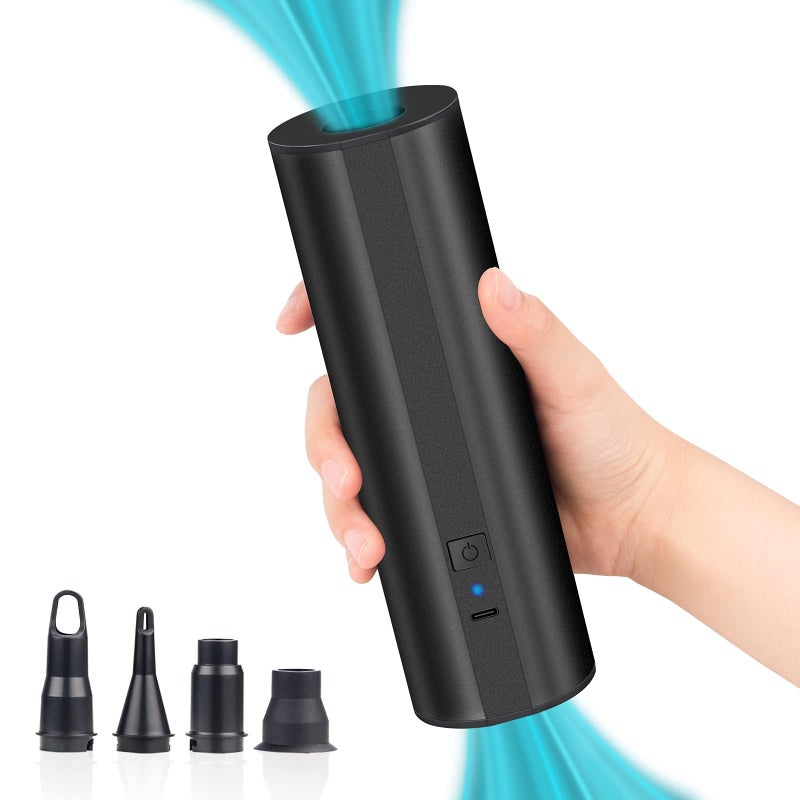 LIBERRWAY Electric Air Pump for Inflatables- 2000mAH Rechargeable Battery Powered Air Mattress Pump- Cordless Portable Air Pump, Quick-Fill Inflator Pump for Camping Air Mattress Bed, Pool Floats Toys, Boats - Image 1