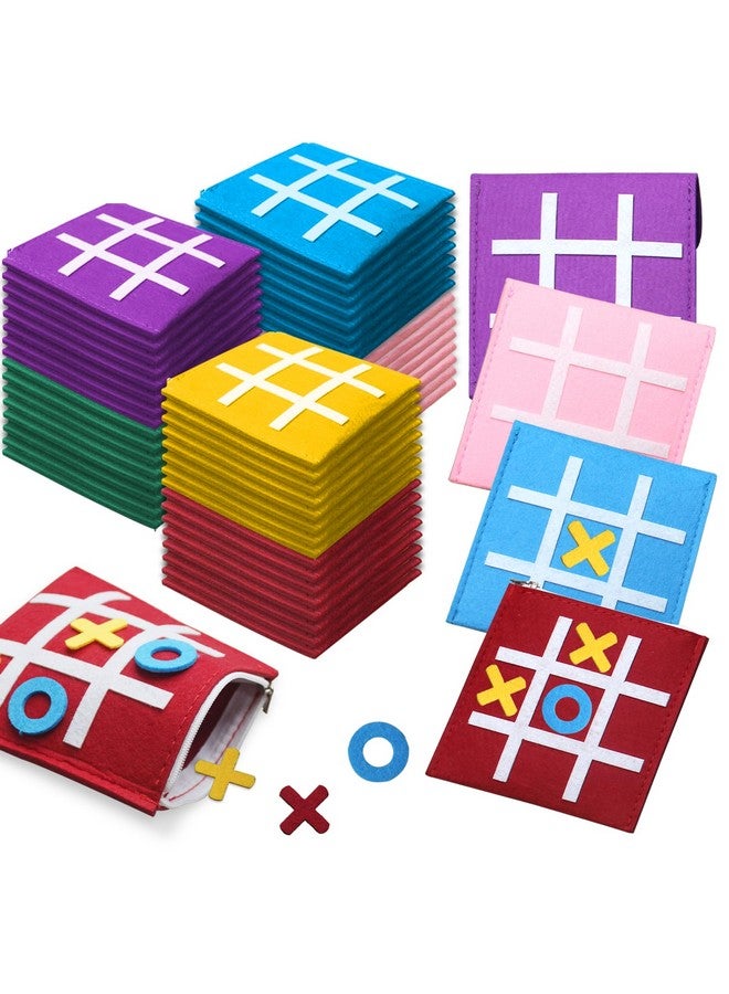 Timisea 48 Pcs Tic Tac Toe Strategic Board Game, Mini Strategic Board Game for Kids Family,Classic Mini Board Toys, Board Gifts for Students with Envelope,Birthday Party Gifts - Image 1