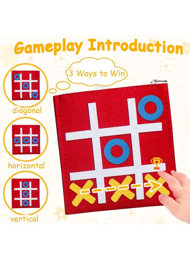 Timisea 48 Pcs Tic Tac Toe Strategic Board Game, Mini Strategic Board Game for Kids Family,Classic Mini Board Toys, Board Gifts for Students with Envelope,Birthday Party Gifts - Image 4