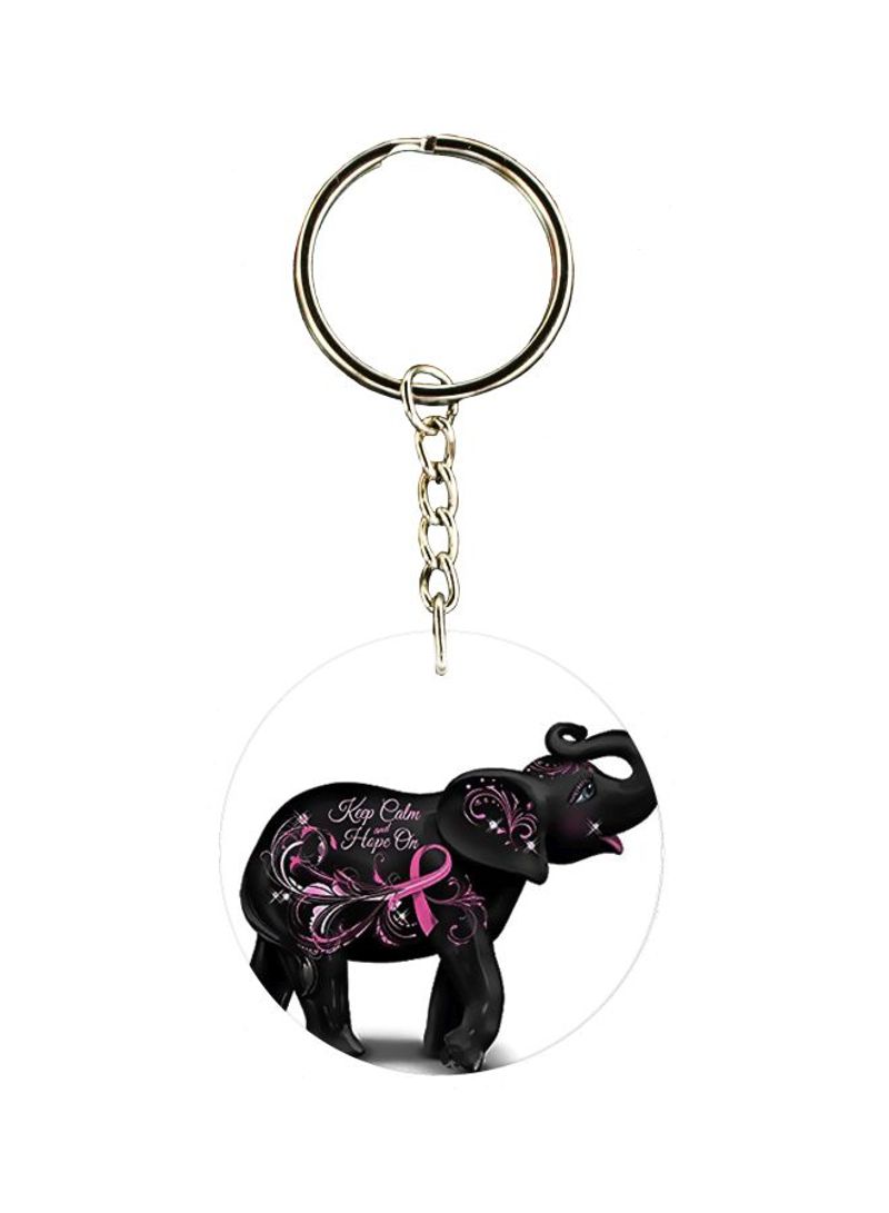 RKN Elephant Printed Keychain