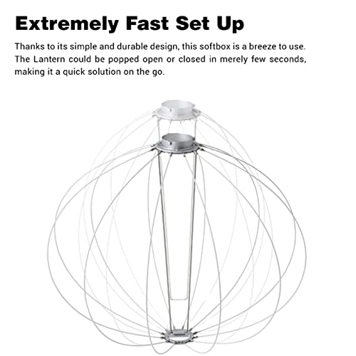 GODOX CS50D Lantern Softbox 50cm20inch OmniDirectional Light Modifier Bowens Mount for Godox SL60W SL150 II UL150 VL150 Light for Video Recording Live Streaming and Film Making - Image 3