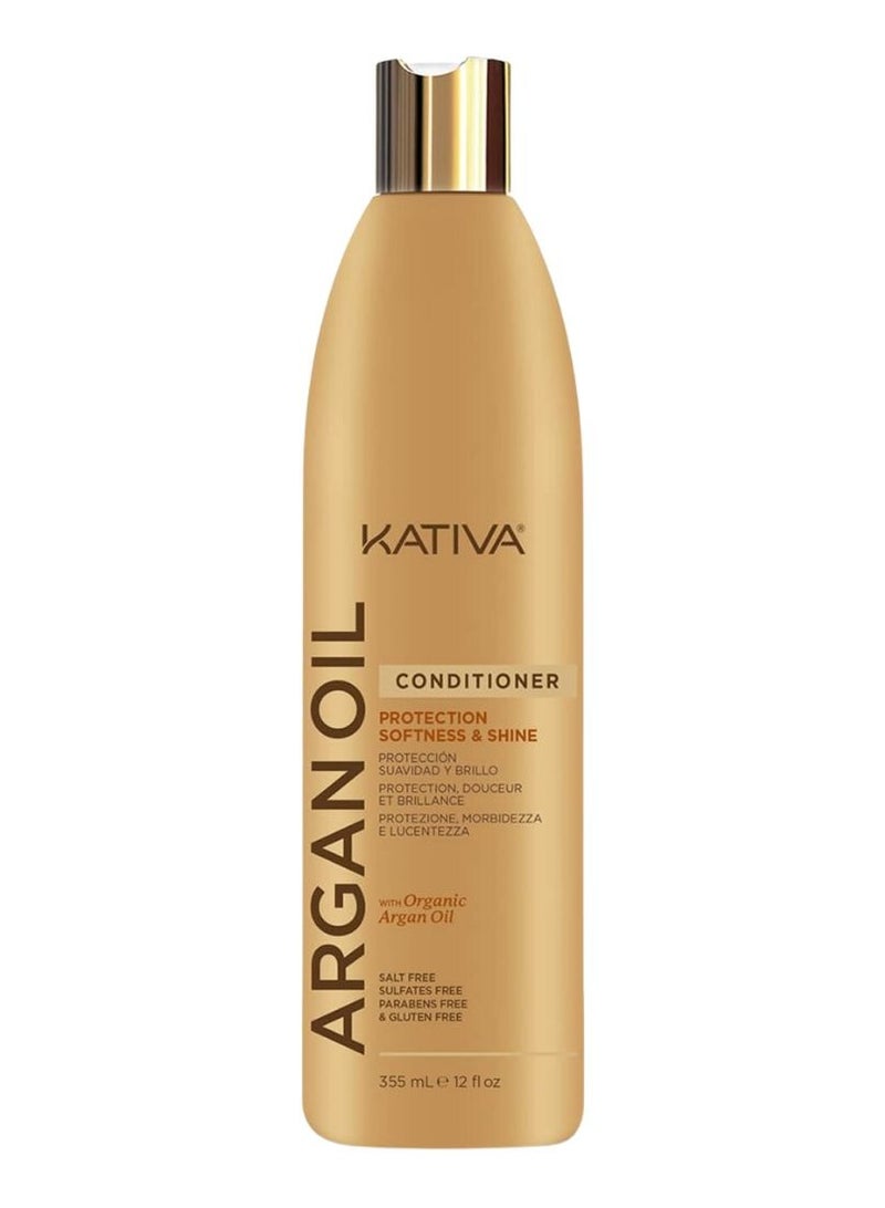 Kativa Argan Oil Conditioner Protection, Softness and Shine 355ml - Image 1