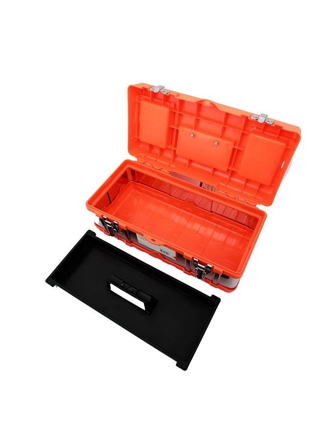 LAWAZIM Plastic & Aluminum Tool box -17inch- Storage Solution Organizer with Compartments on the Lid and Secure Lockable Latch - for Workshop and Household Essentials Hand Tools Equipment DIY Supplies  - Image 5