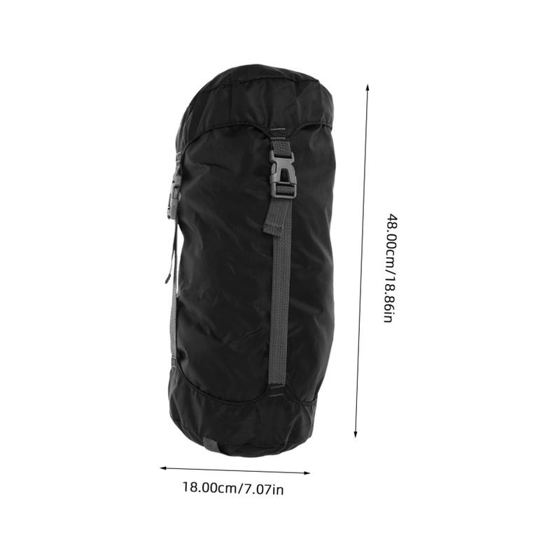 Compression Stuff Sack Water Resistant Space Saving Gear Lightweight Portable Storage Camping Hiking Travel Compact Easy Use Gray - Image 3