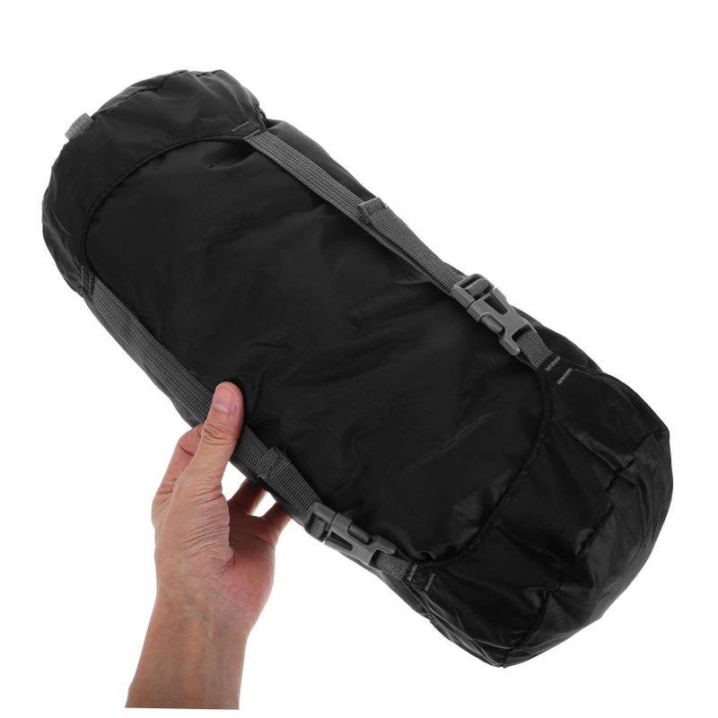 Compression Stuff Sack Water Resistant Space Saving Gear Lightweight Portable Storage Camping Hiking Travel Compact Easy Use Gray - Image 4