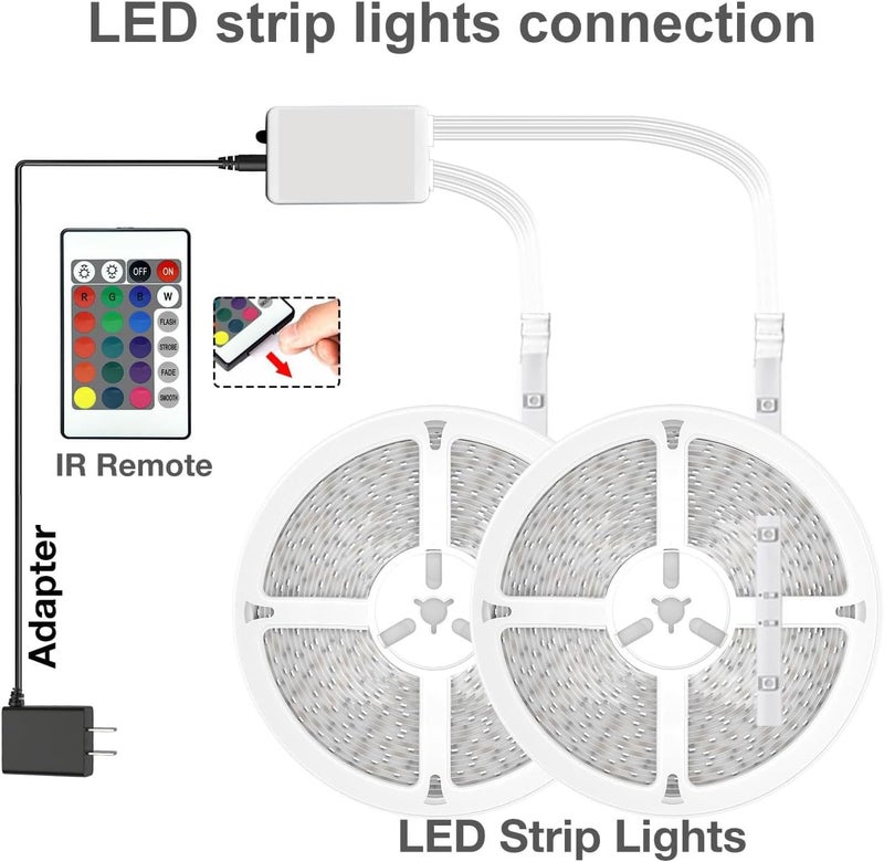 dalattin Led Lights for Bedroom 200ft, Smart Led Strip Lights with App Control Remote, RGB LED Light Strips, 24V Led Strip Lights for Room Decoration Party, Festival Decor(2 Rolls of 100ft) - Image 2
