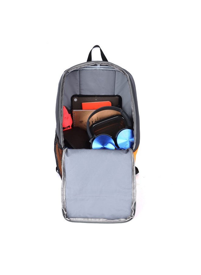جير - حقيبة مدرسية مقاومة للماء Gear Superior Xl 17L / حقيبة ظهر عادية / حقيبة جامعية للرجال / النساء (رمادي-برتقالي) - Image 1