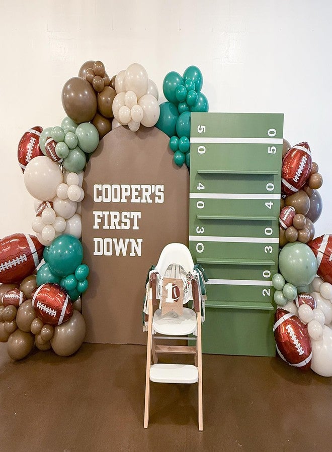 KHC-KHF Rugby-Balloons Football-Balloon 12Pcs 18inch Football Foil Balloons Sports Party Decor Game Day Birthday School Win Tailgate and Team Celebration Supply - Image 4