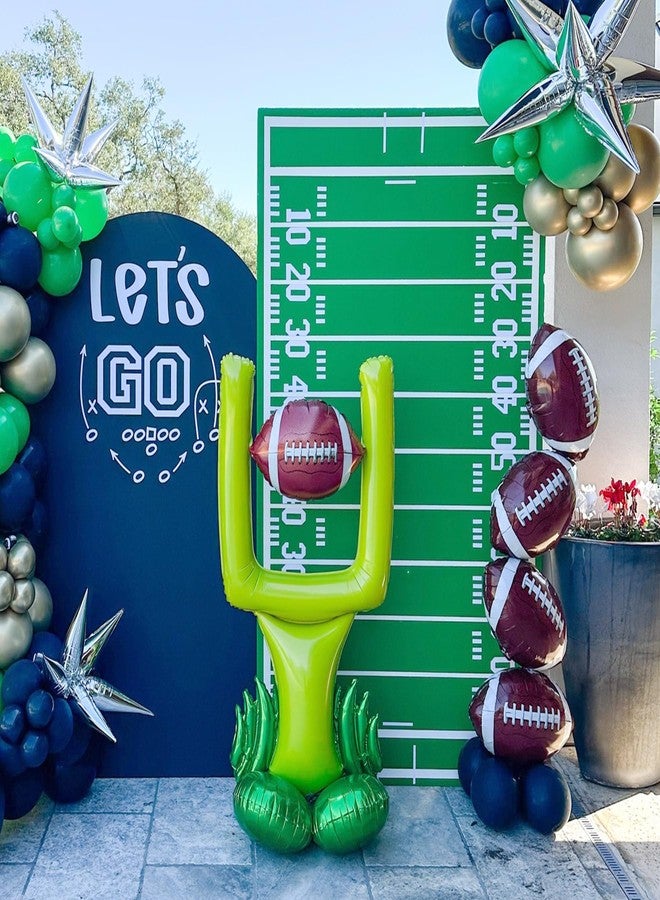 KHC-KHF Rugby-Balloons Football-Balloon 12Pcs 18inch Football Foil Balloons Sports Party Decor Game Day Birthday School Win Tailgate and Team Celebration Supply - Image 5