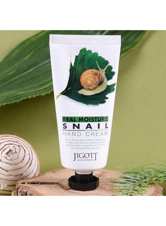 jigott Real Moisture Snail Hand Cream 100Ml/3.38Fl.Oz - Excellent Hydration Hand Cream (Snail) - Image 2