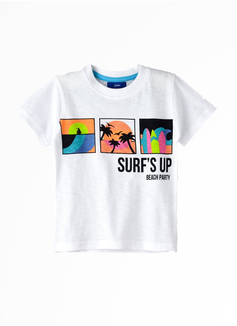 JAM Playful Prints & Comfy Cotton: Boys' Short-Sleeve Tees for Spring & Summer  - Image 1