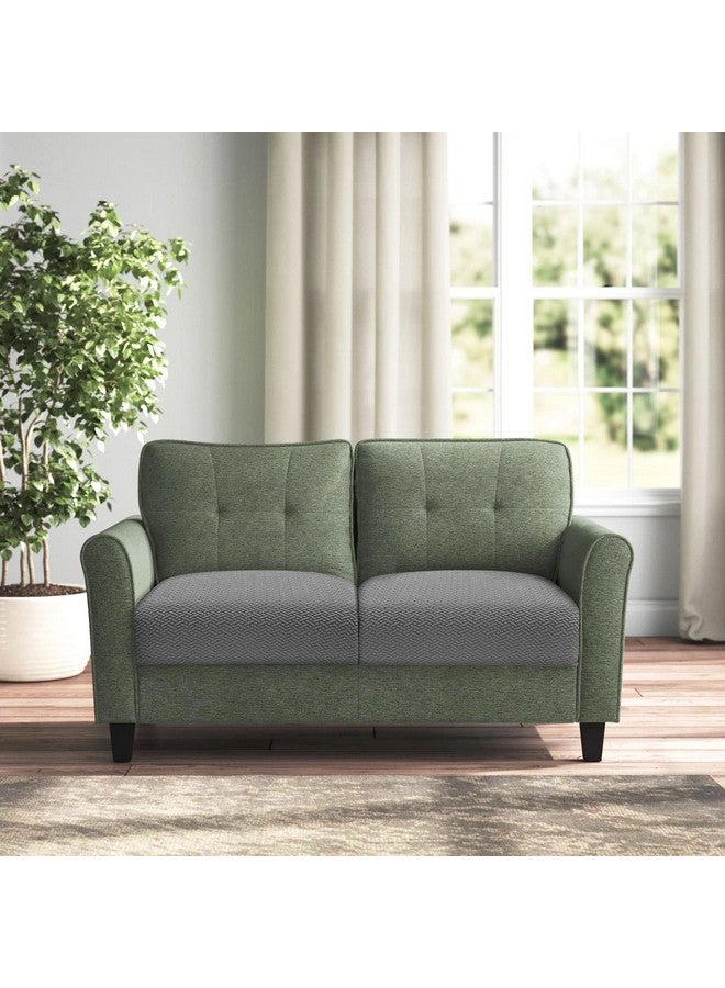 Fuloon Waterproof Couch Cushion Covers, Stretch Sofa Seat Cushion Covers Solid Cushion Slipcovers Washable Furniture Protector Suitable For Armchair Loveseat Sofa (Grey, 2 Pcs) - Image 2