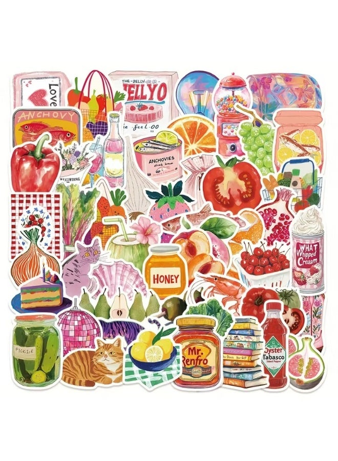 Kandid 50pcs Mediterranean Artistic Stickers – Decorative Decals for Laptop, Scrapbook & Luggage (Mediterranean Art) - Image 2