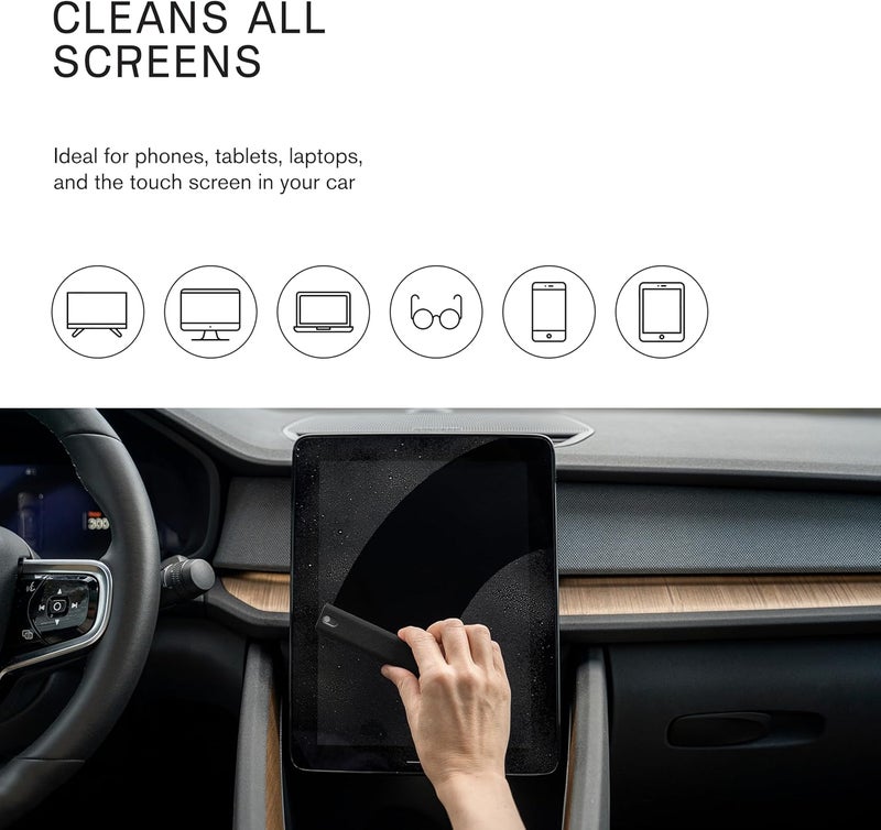 am Mobile Phone Cleaning Kit with Screen Cleaner Spray: All-in-One Screen Cleaner for Car, Smartphone, Tablet and PC Screen Cleaner for Mobile Phone and Tablet, 1 Pack, Black - Image 3