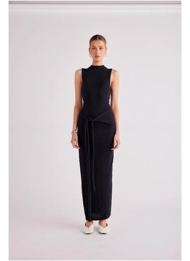 SNDYS Eisha Tie Detailed Maxi Dress