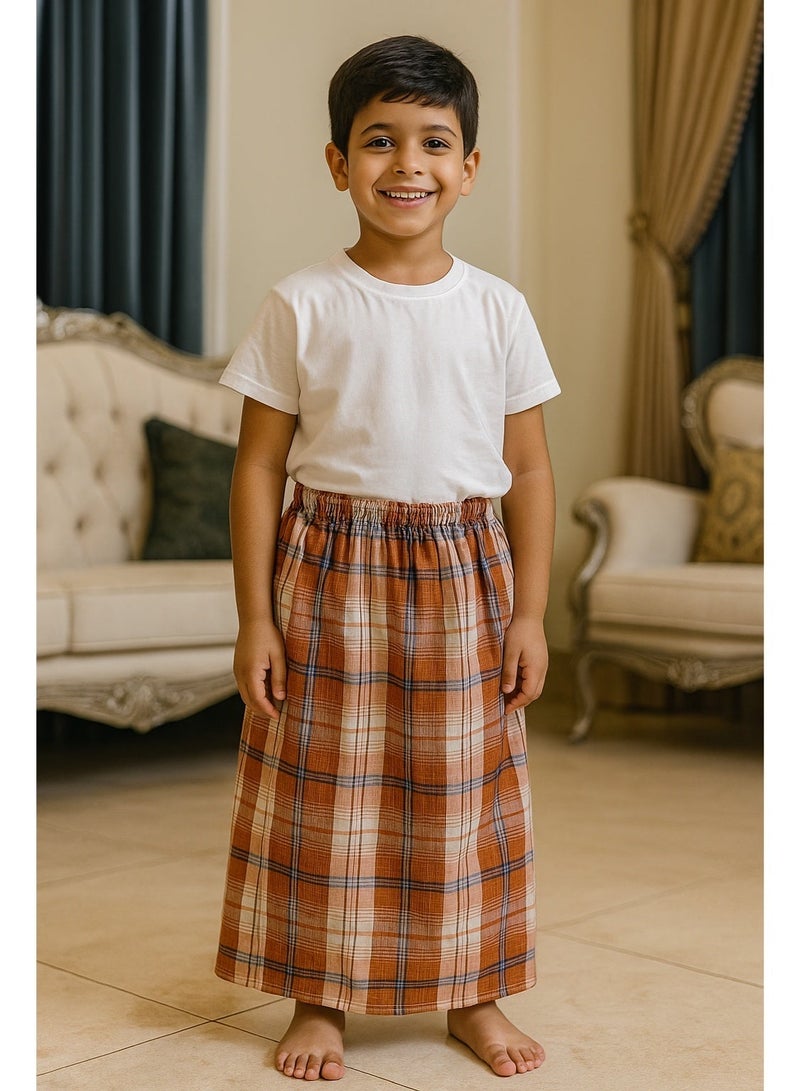 بهنس فوطة ولادي وزرة مطاط  للاولاد وزرة صيفي مريحة جدا وباردة لاطفال وزار ولادي معوز صارون فوطة اولاد صاروم اسباعية ولادية مناسب للمنزل والنوم واوقات الصلاة - Image 2