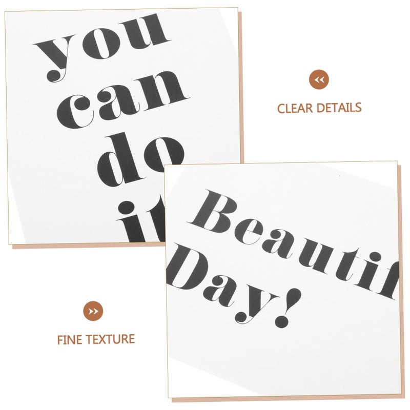 6pcs Alphabet Cards for Photo Booth Backdrop Wedding Birthday Event Food Photography Props - Image 5