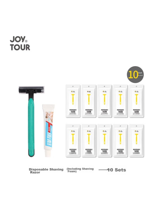 JOY TOUR Joytour Disposable Razor , Travel Essential Hygiene Item, 10-pack Set - Image 1