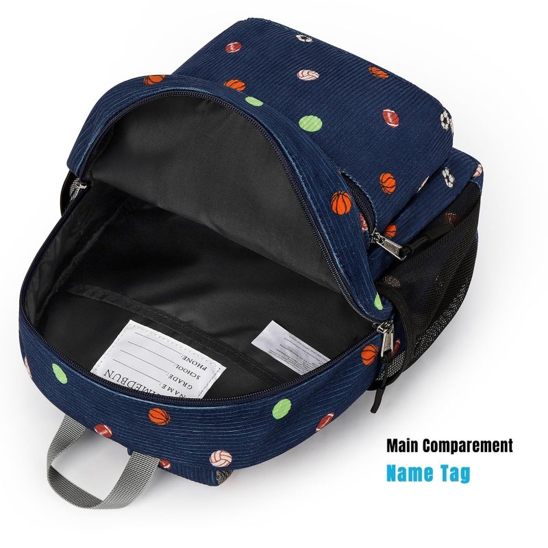 STEAMEDBUN Corduroy Toddler Backpack for Boys Girls 2-4, Kids Preschool Backpack for Kindergarten - Image 5