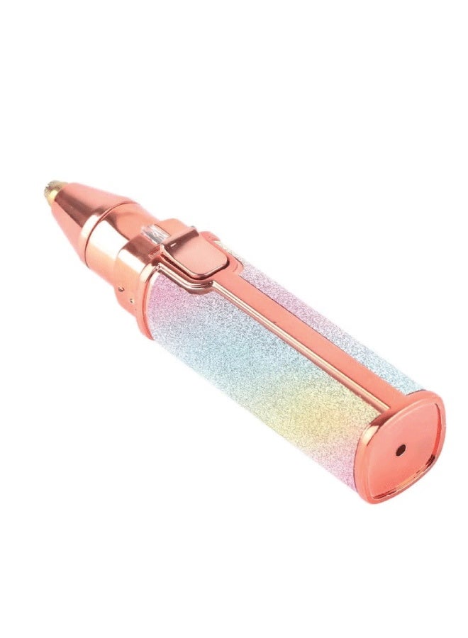 بلوليس جهاز إزالة شعر الوجه والحاجب 2 في 1 قابل لإعادة الشحن عبر USB بدون ألم-متعدد الالوان - Image 5