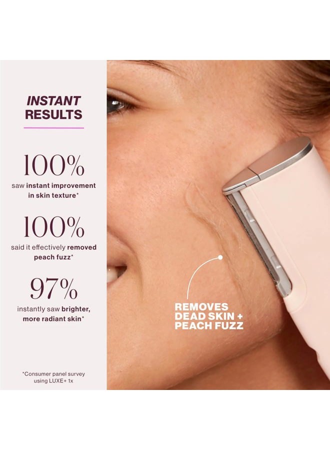DERMAFLASH LUXE+ Sonic Dermaplaning Tool for Face Peach Fuzz Removal, Anti-Aging and Exfoliation, Icy Pink - Image 2